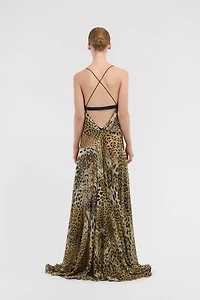 Long dress Jaguar Skin print