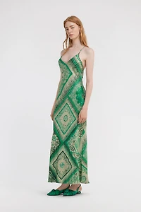 Bandana Print Slip Dress