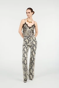 Rock Jeans With Python Print