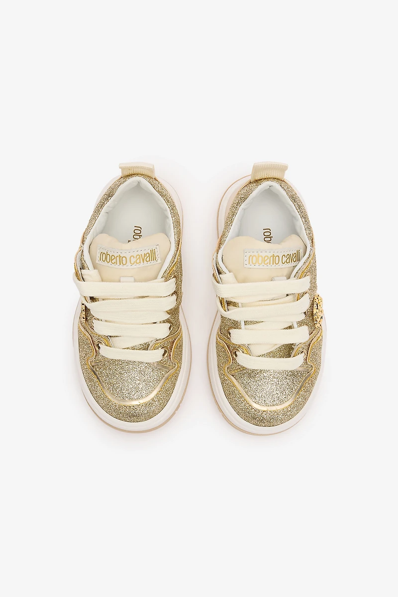 Glittery Sneakers With RC Monogram