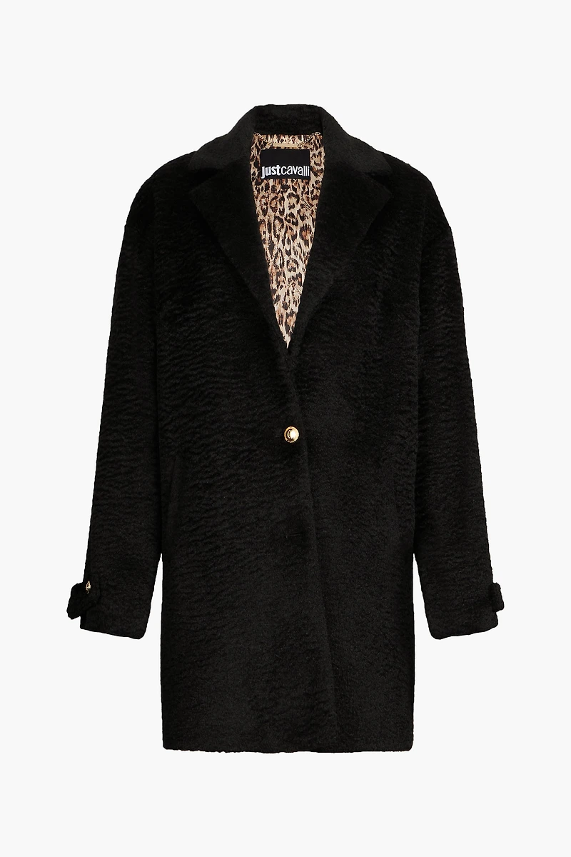 Black Coat with Gold Buttons