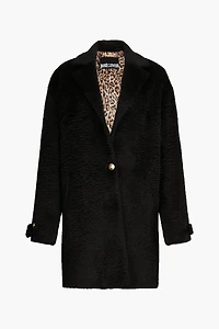Black Coat with Gold Buttons