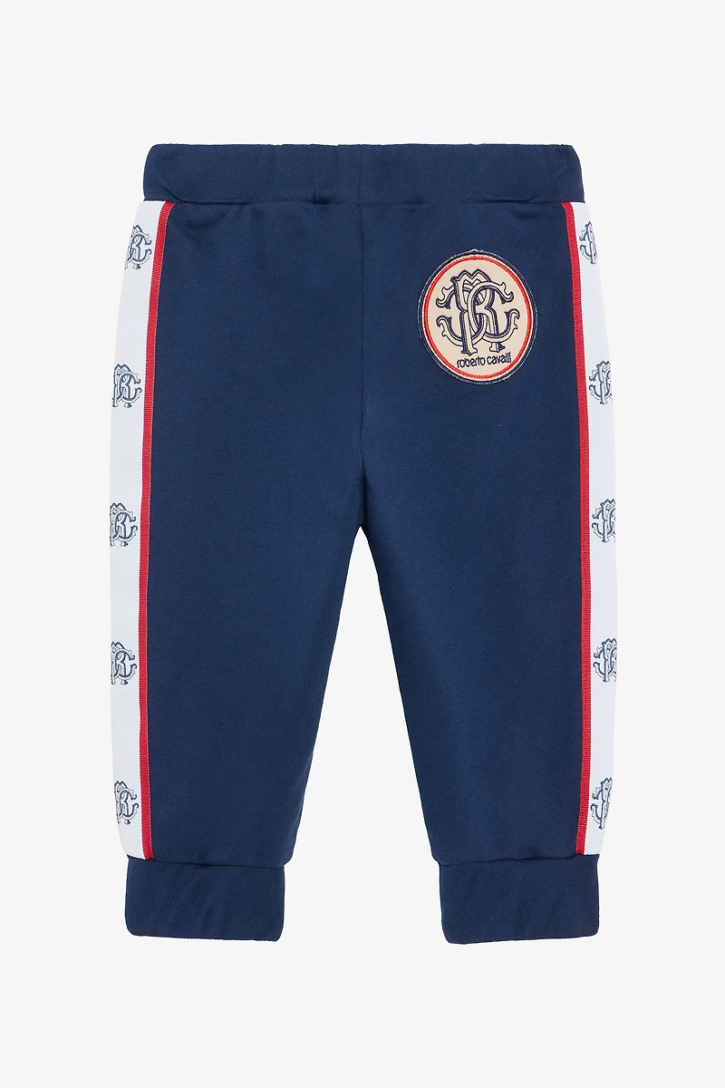 Blue Track Pants with RC Monogram