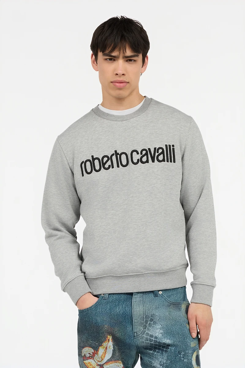 Grey Sweatshirt with Logo