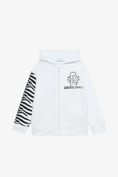 Zebra-Print Sweatshirt With Logo