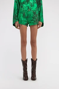 Malachite Print Shorts