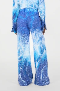 Stretto di Messina Print Trousers