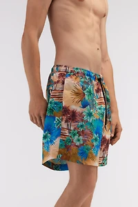 Hawaii Print Swim Trunks