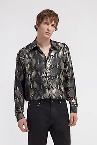 Shirt with Snakeskin print