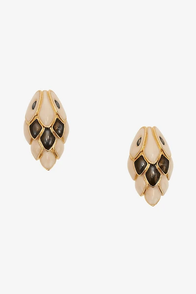 Snake clip-on earrings