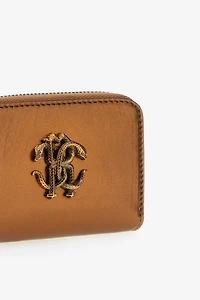 Small wallet with Monogram RC and zip