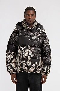Broccato Print Puffer Jacket
