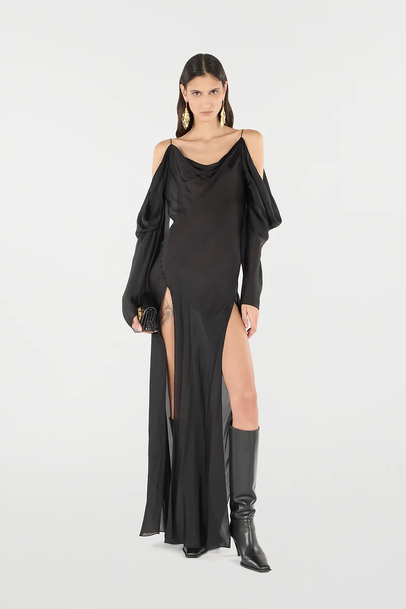 Long Silk Dress