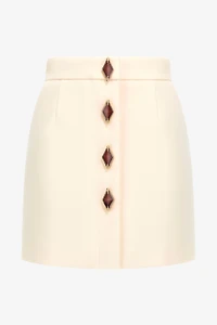 Skirt with jewels buttons