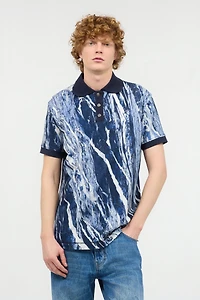 Polo Shirt With Rubane Print