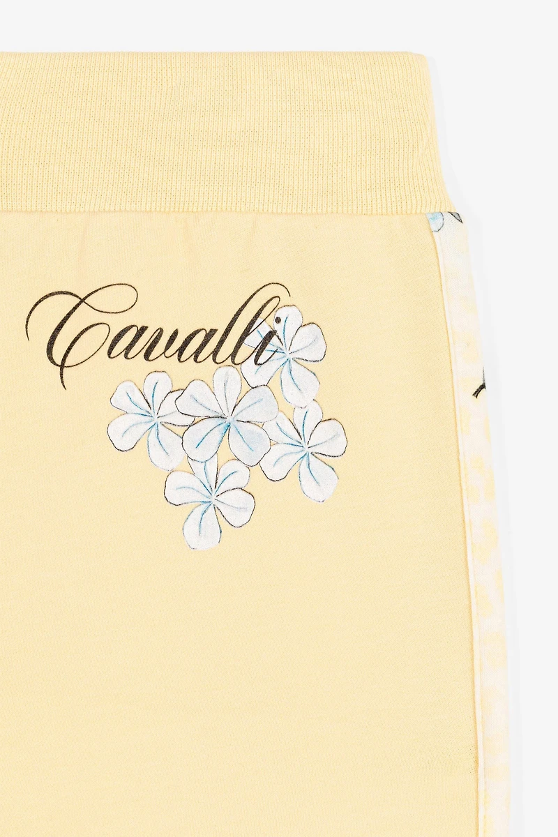 Jaguar And Flower-Print Sweatpants