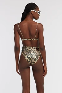 Jaguar Skin print bikini top