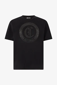 T-Shirt With Mini-Studded Logo