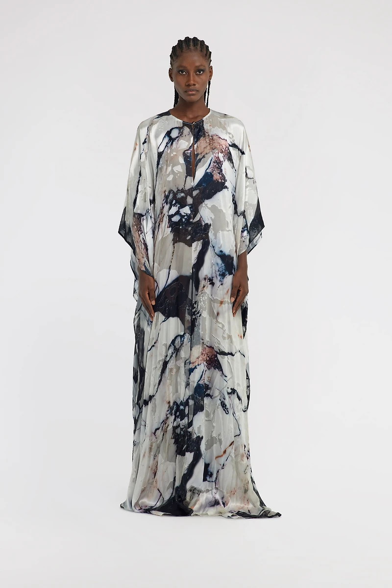 Marble Print Kaftan