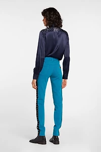 Just Cavalli Crochet-Stripe Jeans