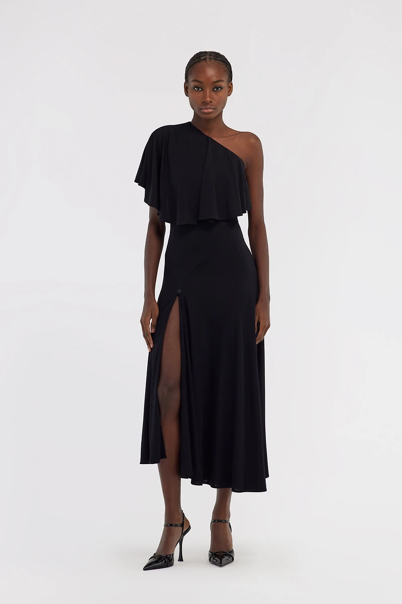 One-shoulder dress with RC