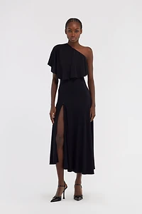 One-shoulder dress with RC