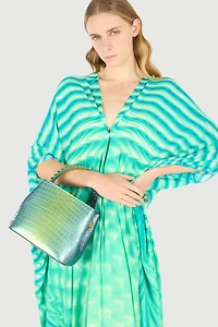 Roar Bag With Crocodile Print