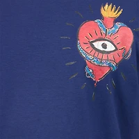 T-Shirt With Heart And Snake