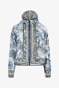 Jungle-Print Hooded Jacket