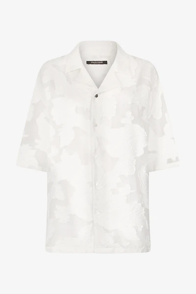 Bowling Shirt With Floral Pattern