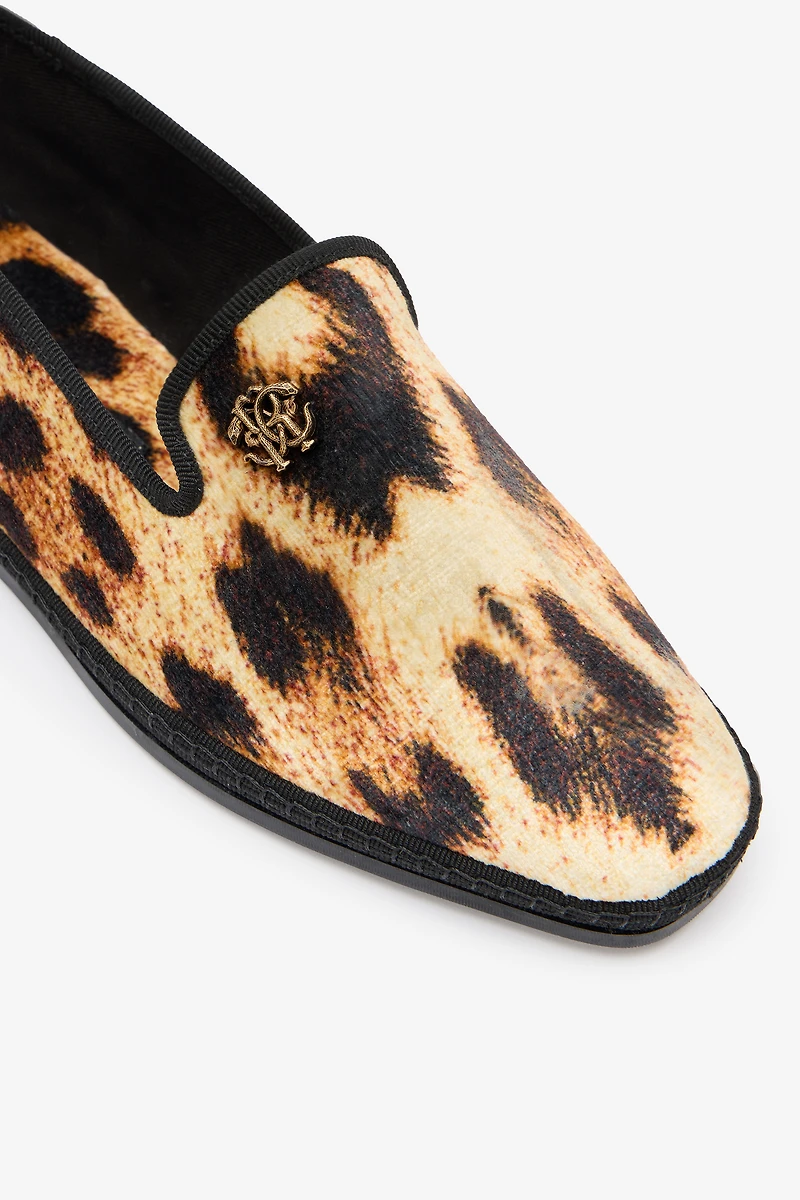 Cheetah Skin Flat Loafers