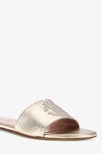 RC logo sandals