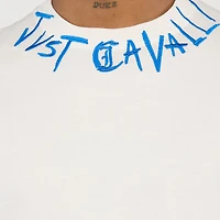 White T-Shirt with Graffiti Logo