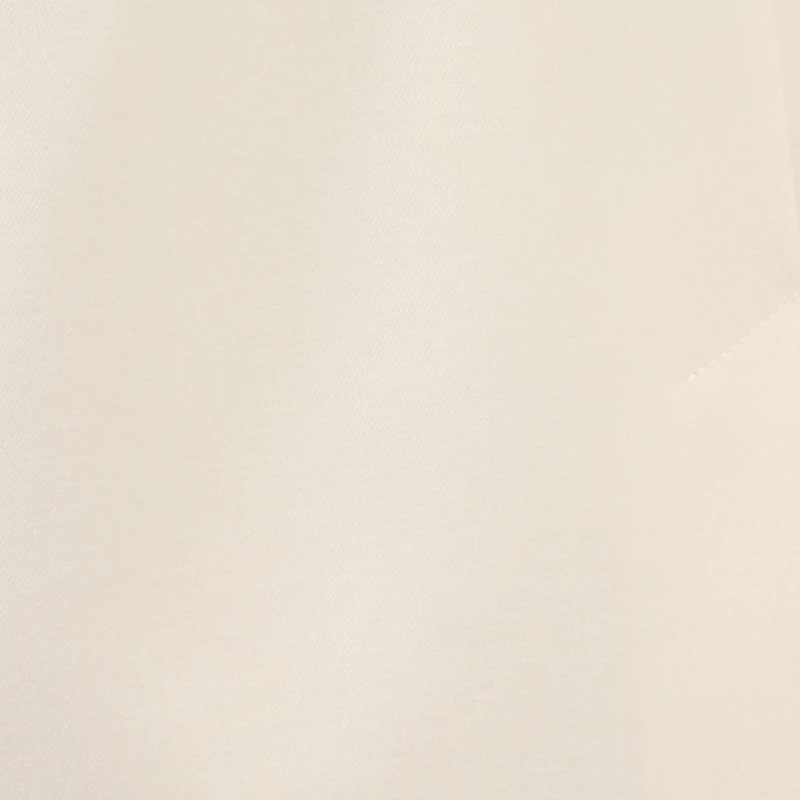 Cream Wide-Leg Trousers With Cut-Out