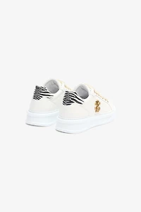 Zebra Heeled Sneakers