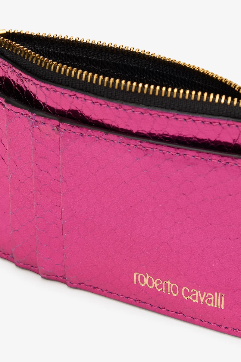 Coin Purse with Snake Print