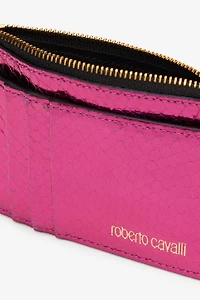 Coin Purse with Snake Print