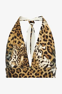Triangle bikini with Jaguar Skin