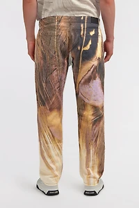 Savage print jeans