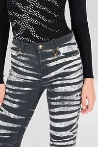 Pants With Zebra Print