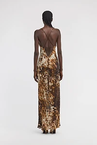Appaloosa Print Slip Dress
