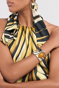 Enameled Metal Bracelet