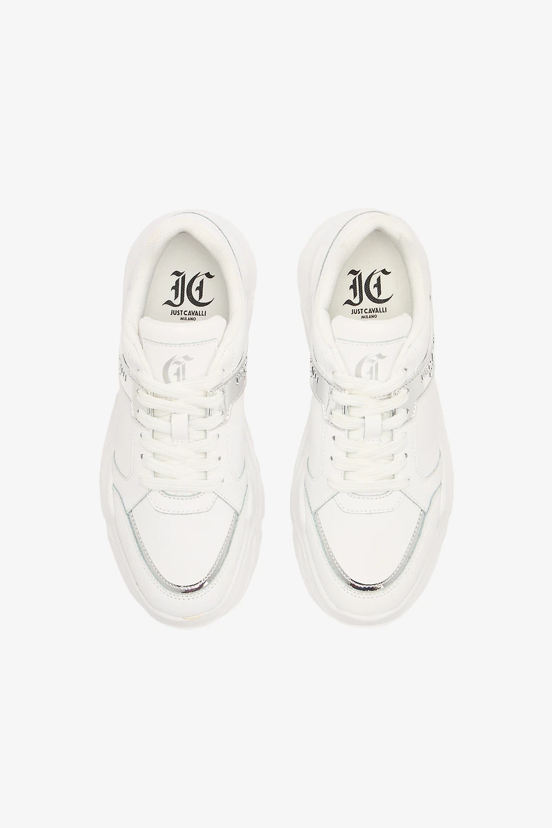 Sneakers With Mirrored Inserts