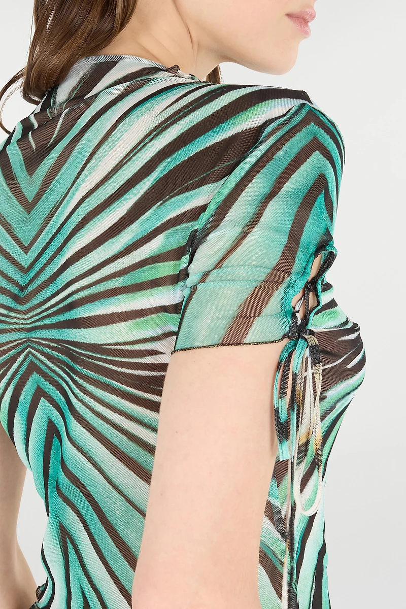 Ray of Sea Print Top