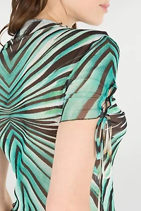 Ray of Sea Print Top