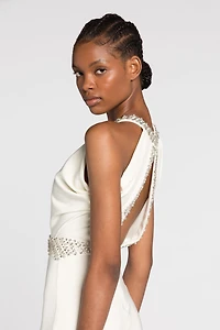 Crystal-embellished mermaid dress