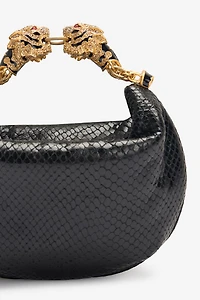 Mini Hobo Roar Bag With Snake Print