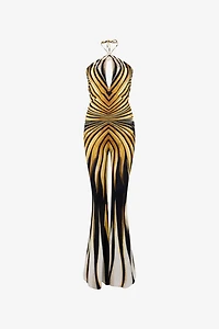 Ray Of Gold Print Jumpsuit