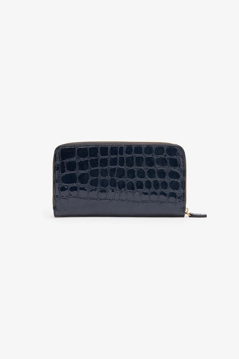 Wallet With Crocodile Print
