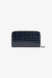 Wallet With Crocodile Print